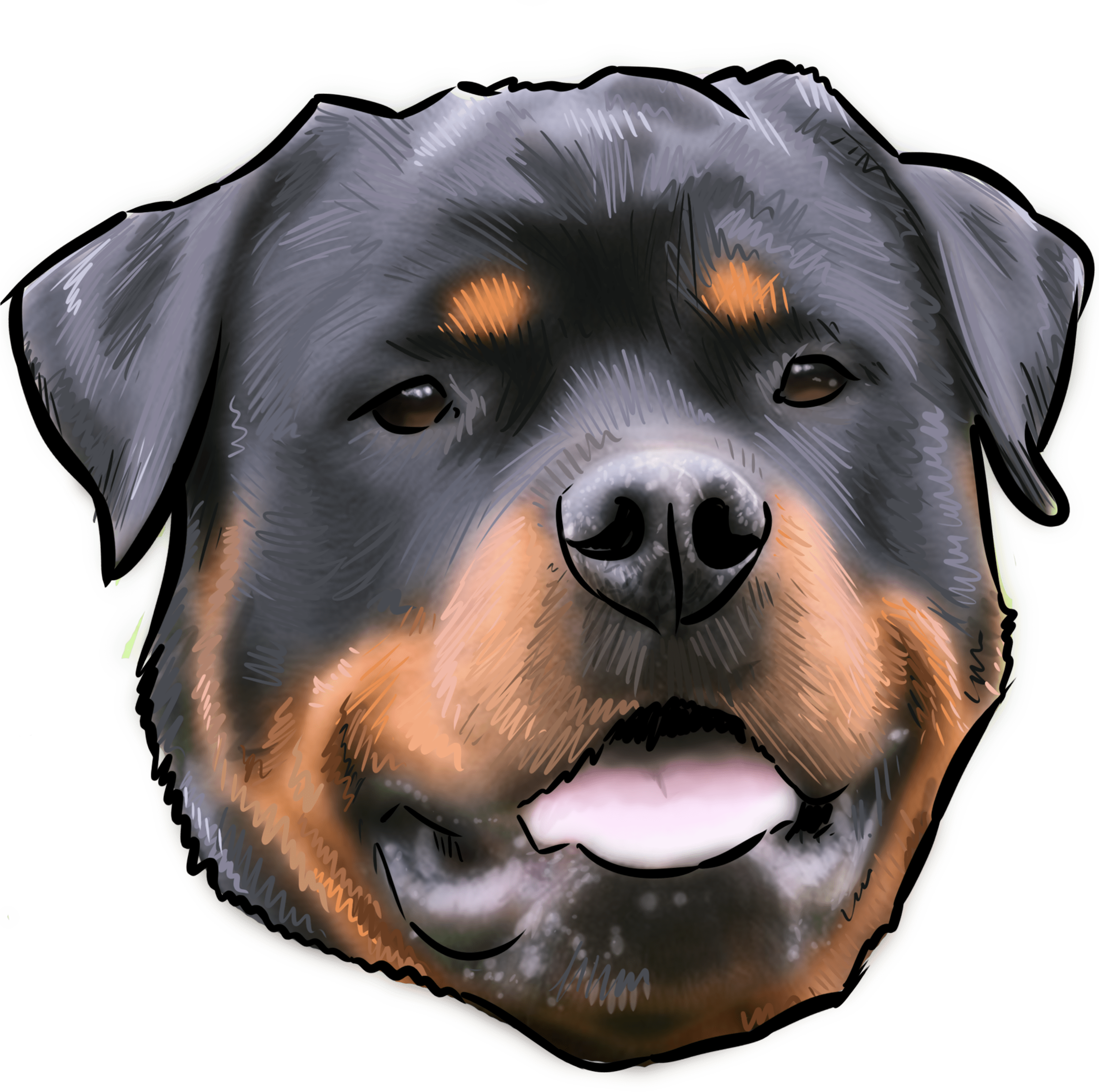 48 Why Are You A Rottweiler - Rottweiler Kill Man (3000x3000), Png Download