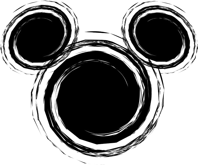 Mickey Mouse Icon Clipart - Mickey Mouse Head Swirl (800x662), Png Download
