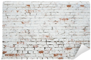 Cracked White Grunge Brick Wall Textured Background - Brick (400x400), Png Download