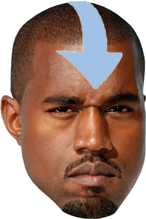 Kanye West Is The Avatar - Kanye Avatar (500x747), Png Download