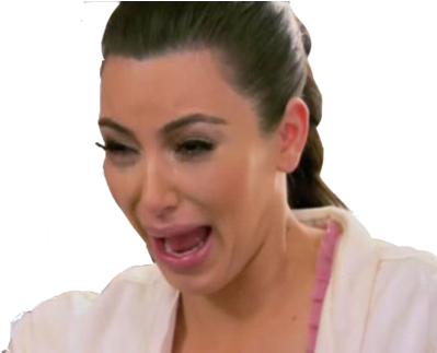 Upvote 27 Downvote - Kim K Crying Png (500x322), Png Download