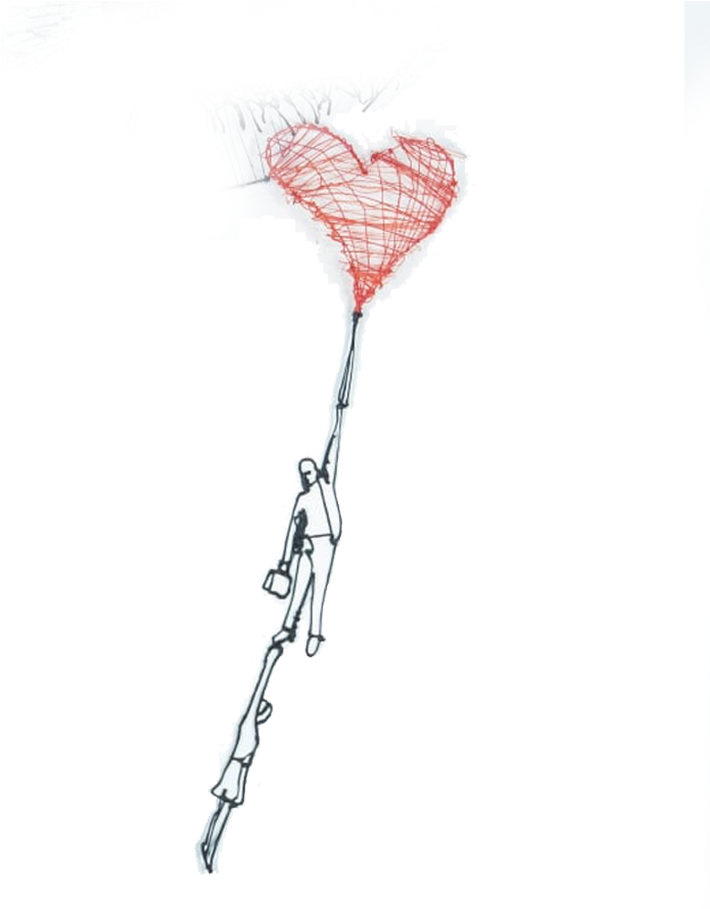 The Flight Of Love, By - Sketch (778x1035), Png Download