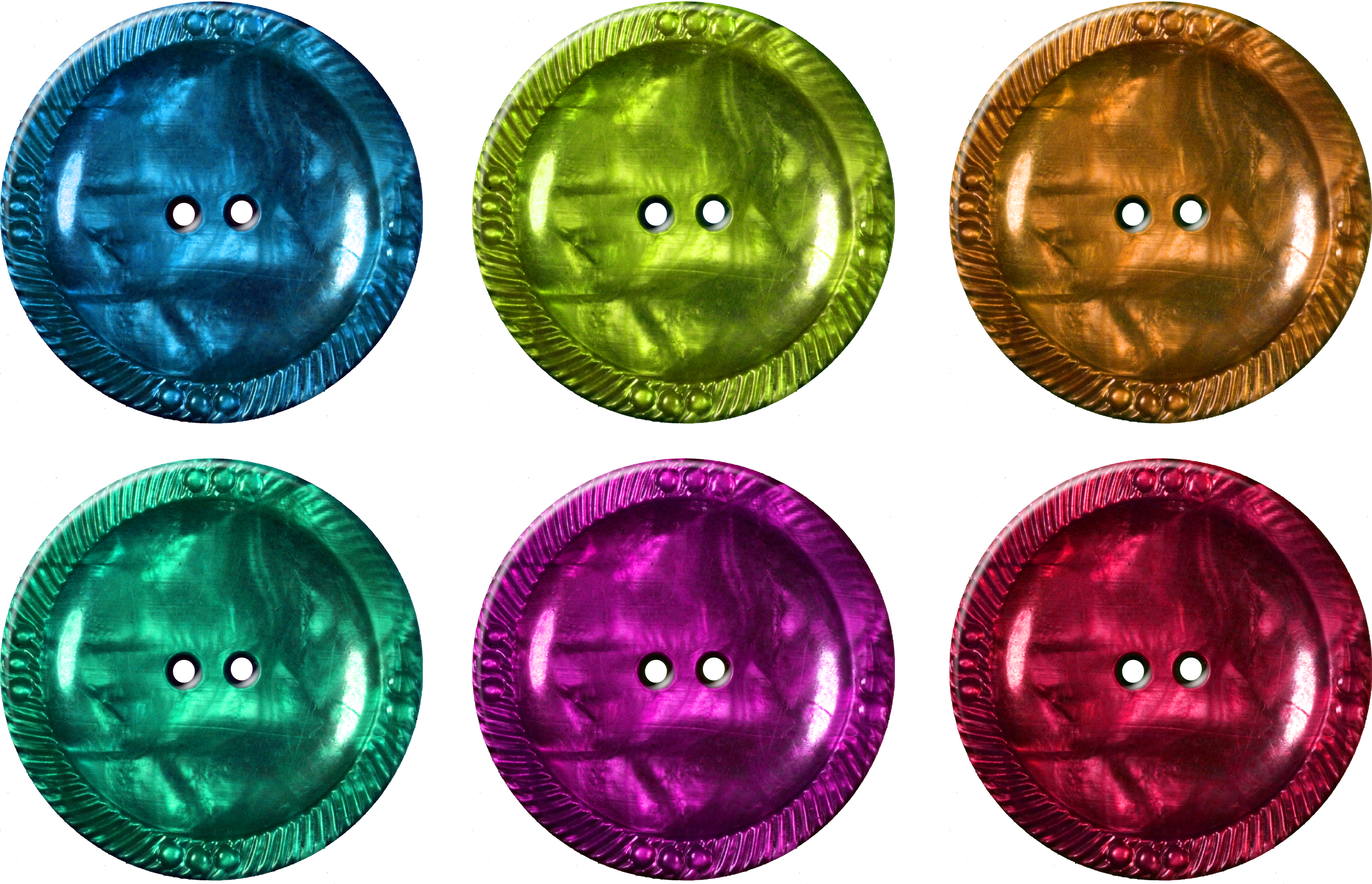 Material Round Cloth Button With 2 Hole Png Image - 1 Pound Coin Collection (3287x2120), Png Download