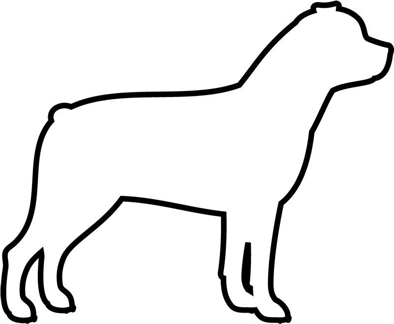 Rottweiler Rubber Stamp - Dog (600x600), Png Download