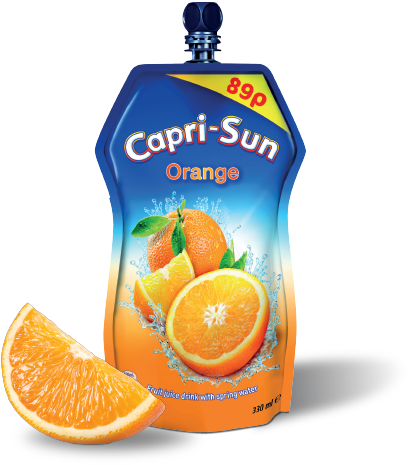 Capri Sun Orange 330ml (460x503), Png Download