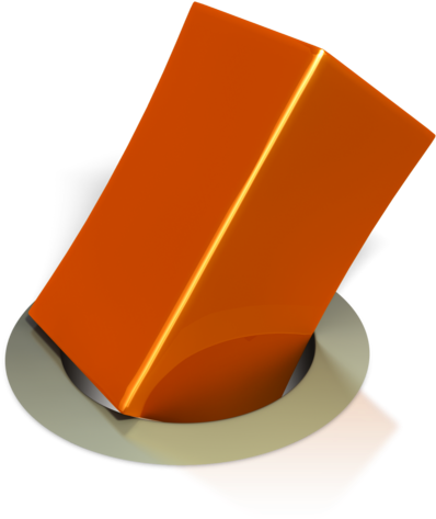 Round Hole Square Peg - Square Peg Round Hole Png (460x500), Png Download