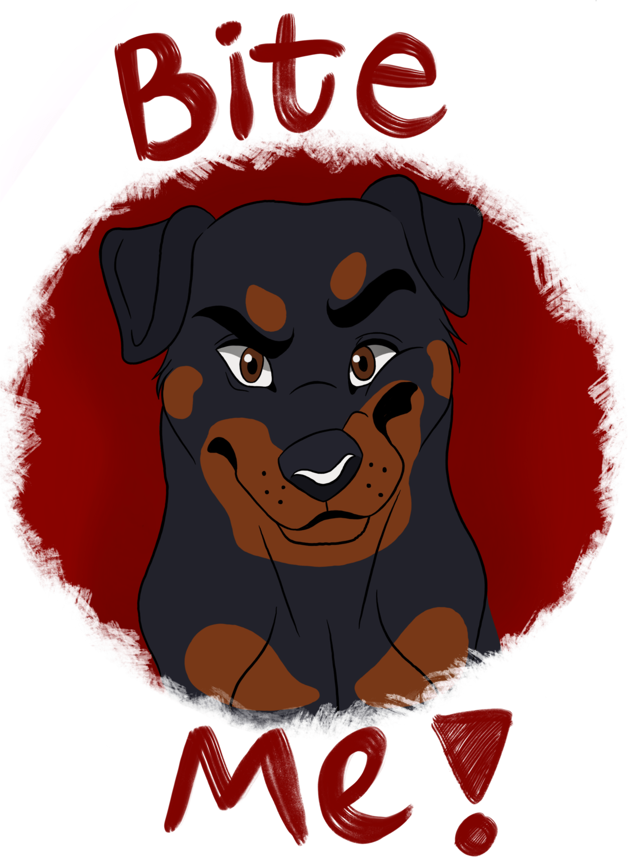 Bite Me - Dog (2200x3000), Png Download