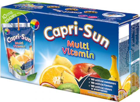 Capri Sun Multivitamin 20% Juice Drink - Capri-sun Orange 40pk X 200ml (480x740), Png Download