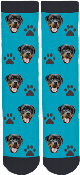 Rottie Rescue Crew Socks - Rottweiler (284x599), Png Download