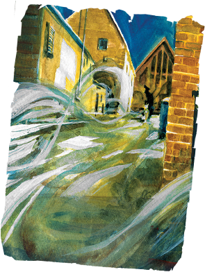 Memory Against The Endless Tide Of Times, I Showed - Painting (307x400), Png Download