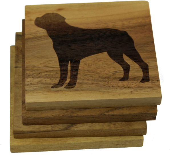 Prestige Decanters Rottweiler (dog) Coasters (600x563), Png Download