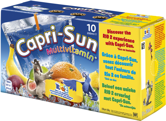 Capri Sonne Multi-vitamin 10x200ml (610x418), Png Download