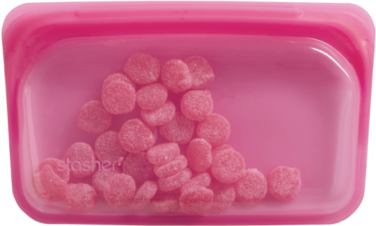 Reusable Silicone Snack Bag - Silicone Zip Lock Container Aliexpress (600x600), Png Download