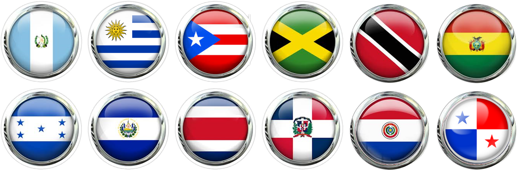 12 More Latin And South American Countries Added - El Salvador (2127x709), Png Download