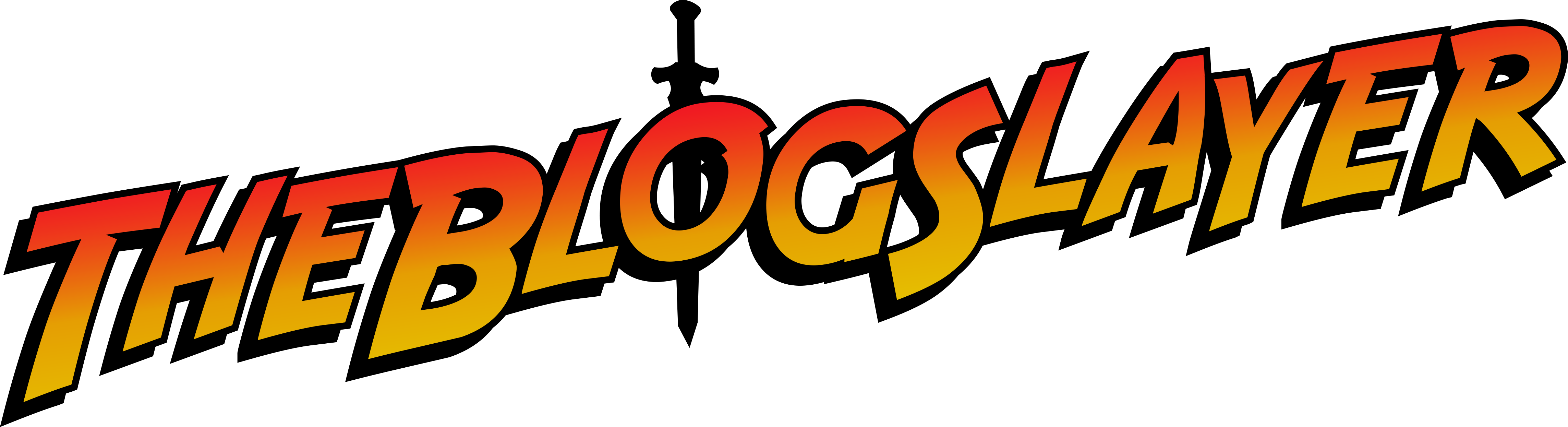 The Blog Slayer Color Logo Black - Blog (4574x1245), Png Download