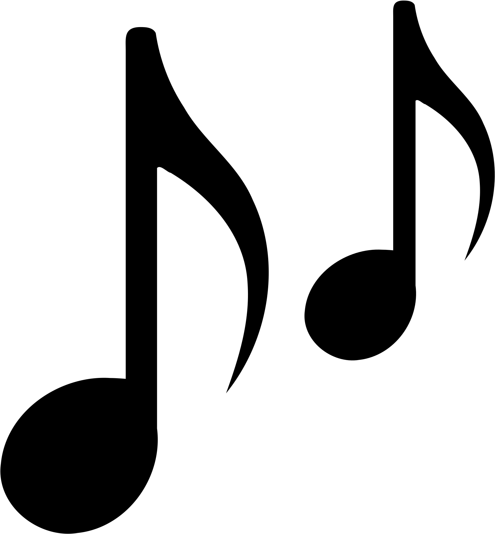 Open - Music Note Svg (2000x2000), Png Download
