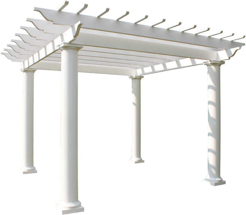 Arbors -  -  - Pergola With Square Columns (1200x800), Png Download