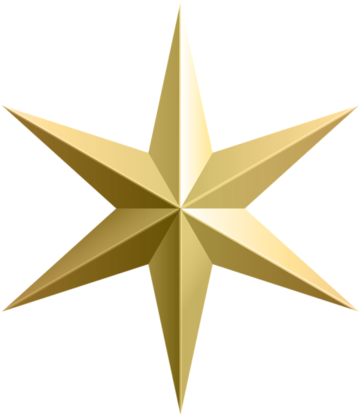 Gold Star Transparent Clip Art Image - Gold Star Transparent (520x600), Png Download