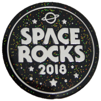 Space Rocks 2018 Pin Badge £5 - Circle (689x525), Png Download