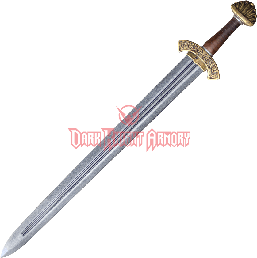 Carved Hilt Viking Larp Sword Mci From Dark Knight - Viking Larp Sword (850x850), Png Download