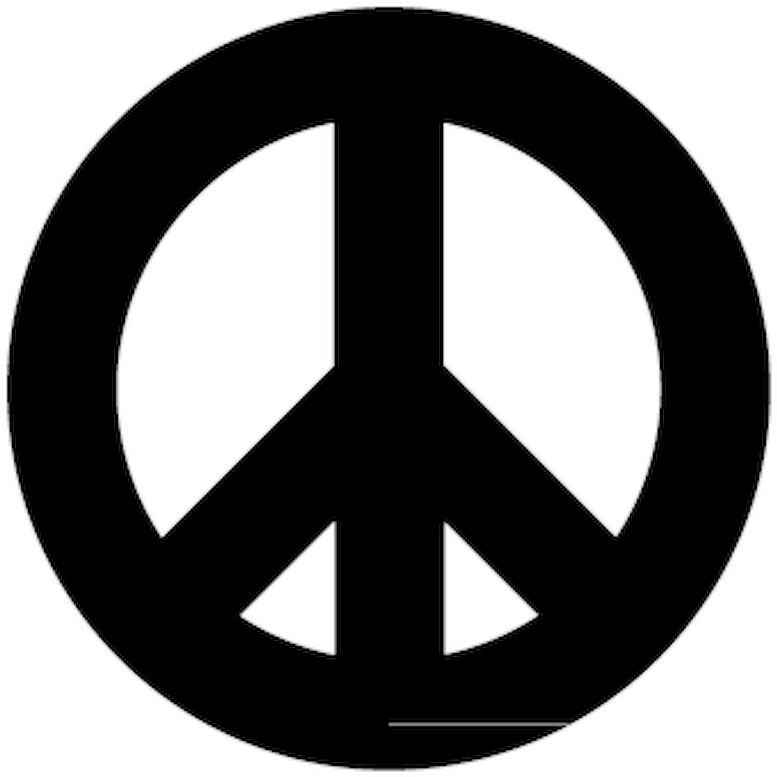 Stencil Peace & Love Logo Ii - Simbolo Paz (800x800), Png Download