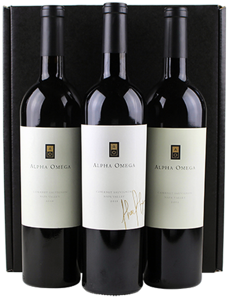 3-pack Holiday Cabernet Sauvignon Vertical - Alpha Omega Winery (521x630), Png Download