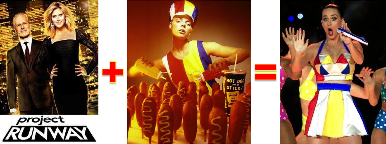 Naturally, Kp Was Soon Flanked By Giant Dancing Buck-toothed - Project Runway (1340x500), Png Download