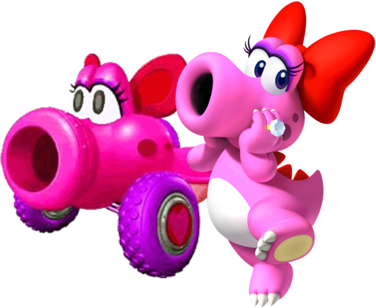 Mkpc Birdo - Birdo Mario Kart Double Dash (770x634), Png Download