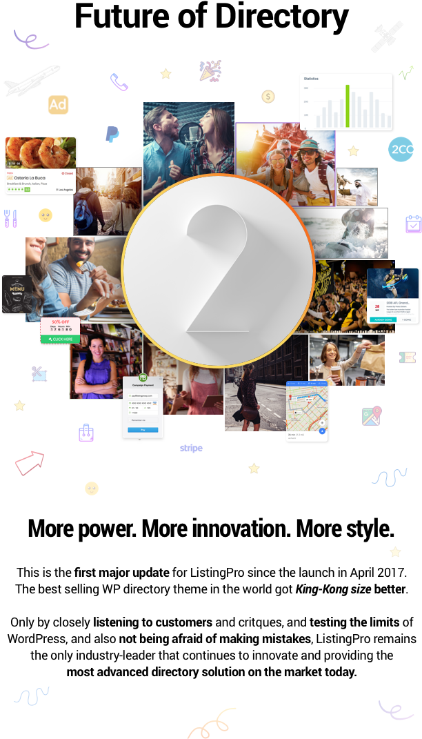 Wordpress Directory Theme - Future (616x1123), Png Download