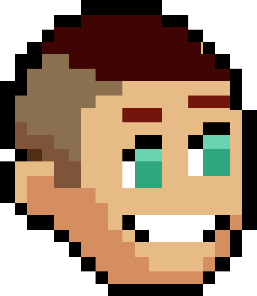 Brunette Clean Cut Hair - Mario Bros Face Hama Beads (1000x1000), Png Download