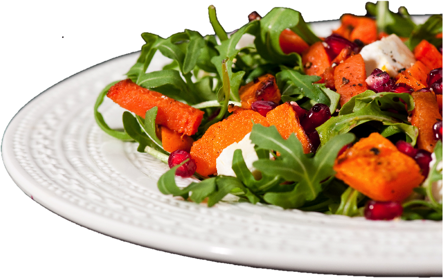 Seasonal Foods And Fall Flavors For Delicious And Highly - Салат С Рукколой И Курицей (899x597), Png Download