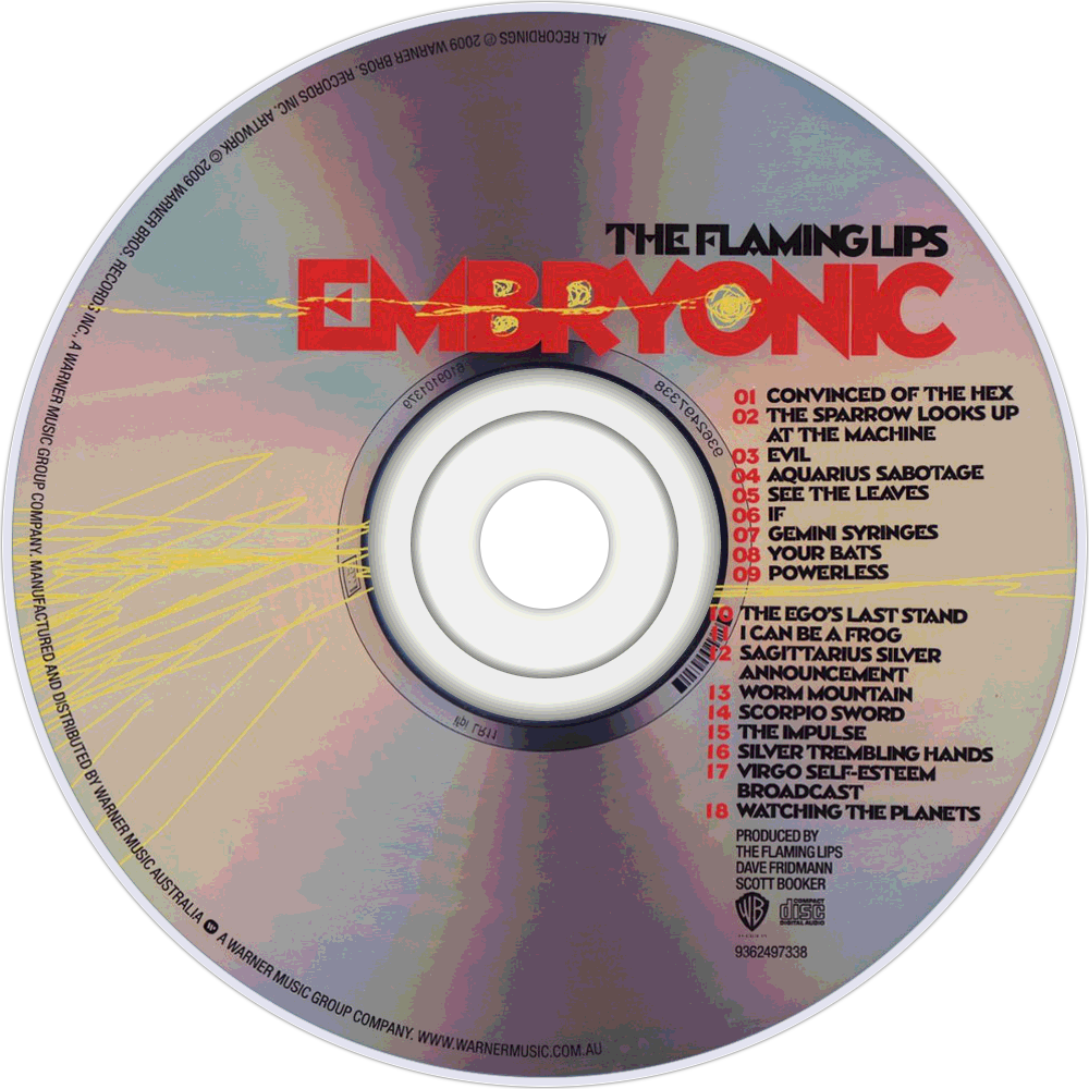 The Flaming Lips Embryonic Cd Disc Image - Flaming Lips Embryonic (1000x1000), Png Download
