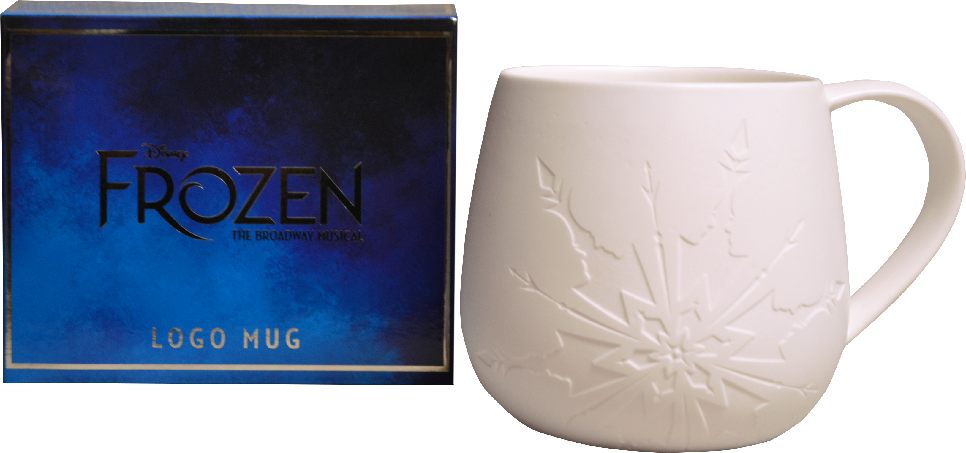 Frozen The Broadway Musical White Logo Mug - Disney Frozen Magic Porcelánový Hrnek (3401x1859), Png Download