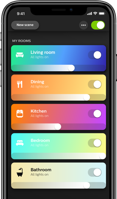 Hue App - Smart Lights App (700x673), Png Download