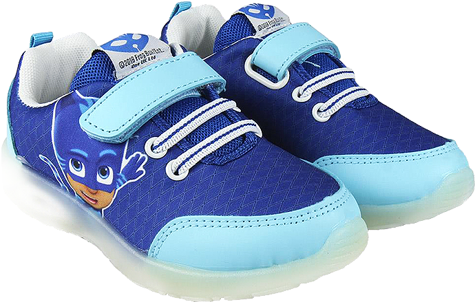 1 Di 7 Pj Masks Shoes Flashing Leds In Sole Licensed - Shoe (700x447), Png Download