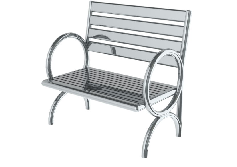 Steel Chair Png (829x640), Png Download