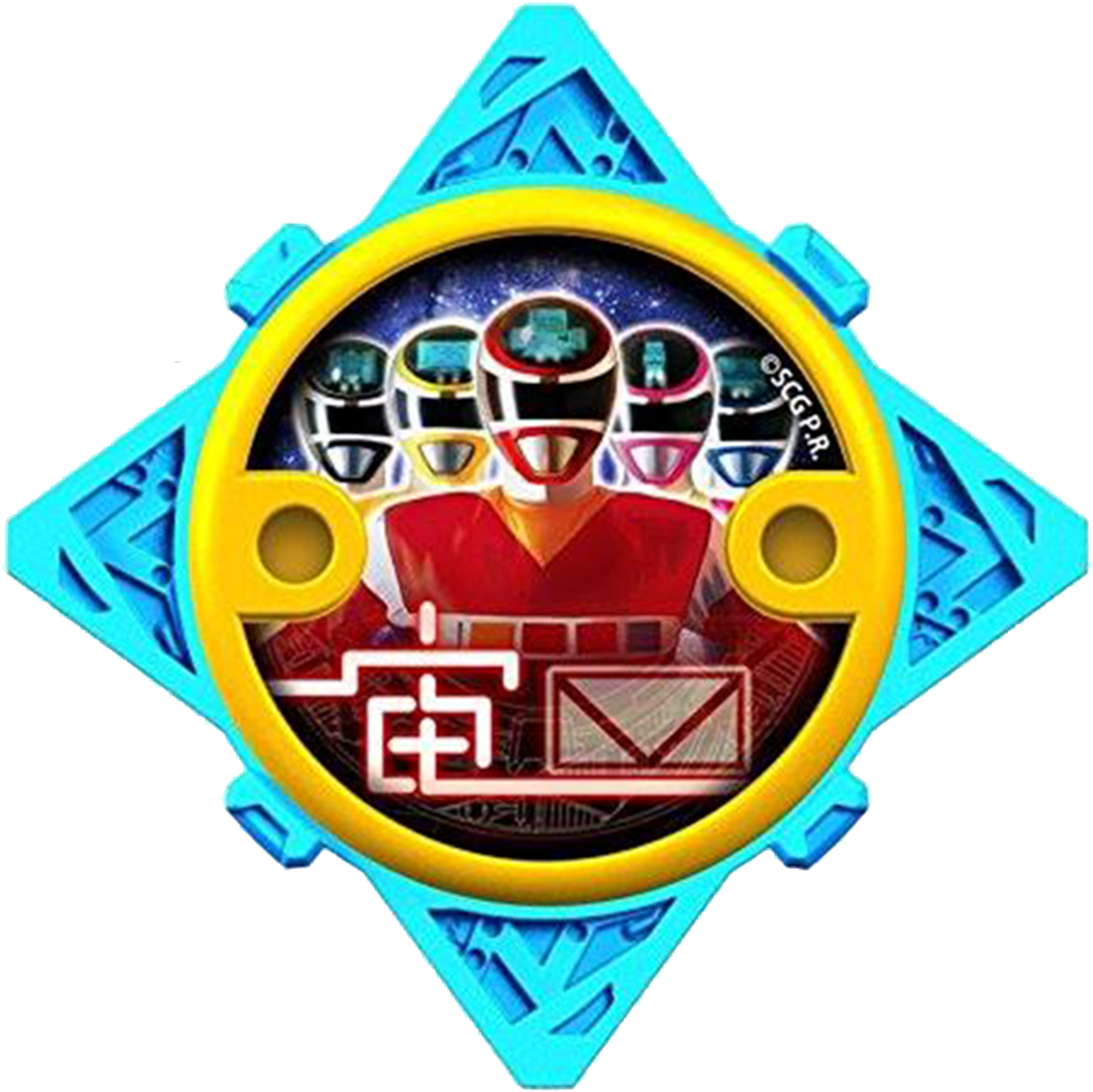 In Space Ninja Power Star - Power Rangers Super Ninja Steel (1559x1557), Png Download