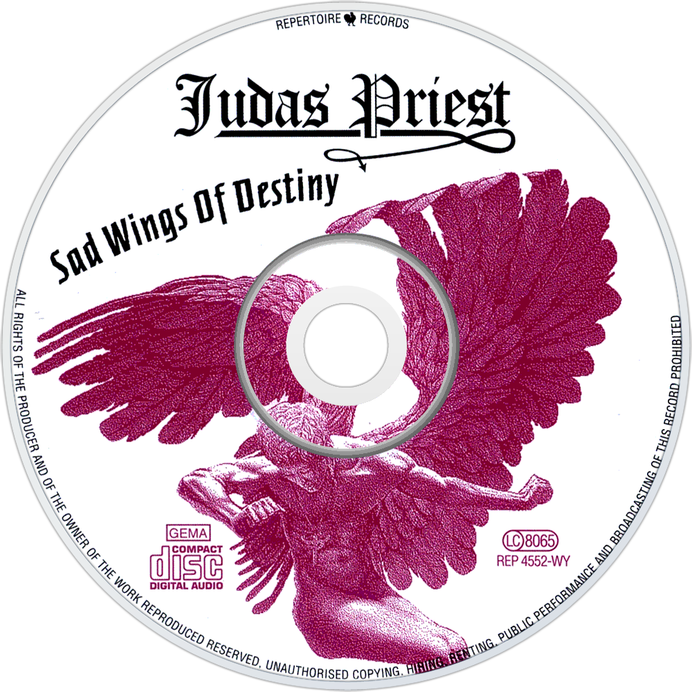 Cdart Artwork - Judas Priest - Sad Wings Of Destiny [import] (1000x1000), Png Download