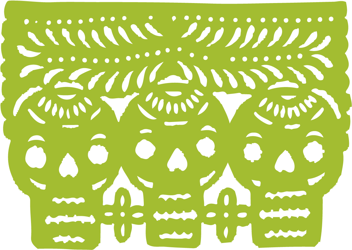 Calavera Papel - Papel Picado (1201x1201), Png Download