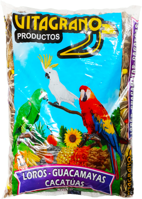 Loros Guacamayas X 500g Vitagrano - Budgie (1024x740), Png Download