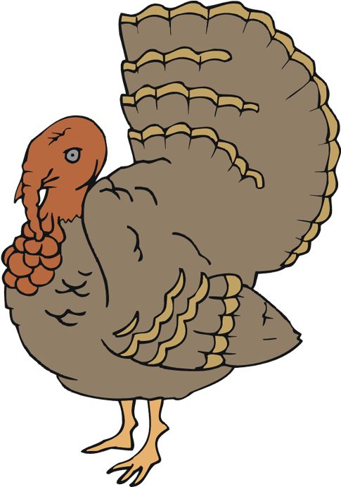 Free Turkey Clipart Graphic Transparent Library - Vector Graphics (598x750), Png Download