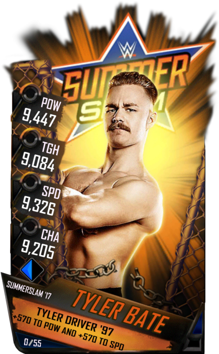Supercard Tylerbate S3 15 Summerslam17 - Wwe Supercard Baron Corbin (733x1158), Png Download