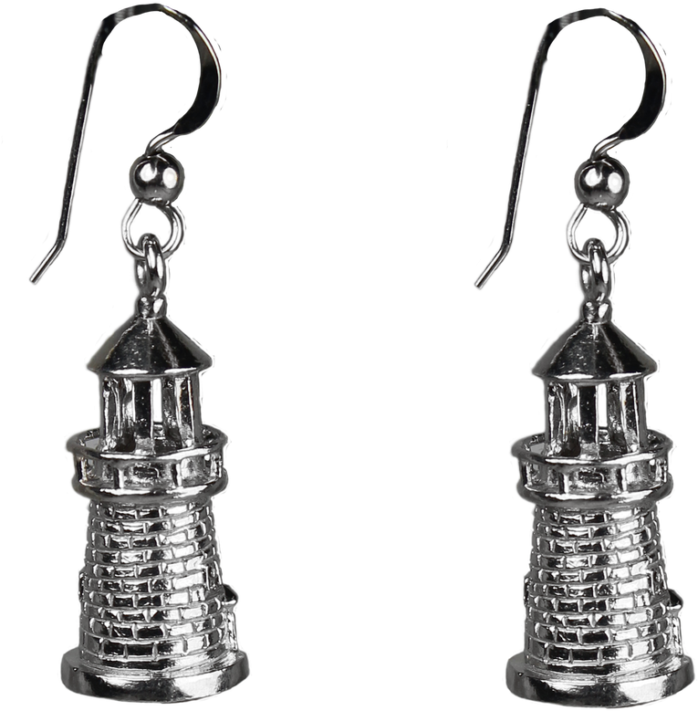 3 Dimensional Light House Earrings - Earrings (1280x1175), Png Download
