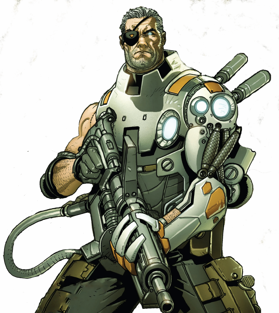 Cable Is One Of My Favorite Marvel Characters, Ever - Wall Decal: Cable And X-force No. 1: Cable, Domino, (913x1024), Png Download