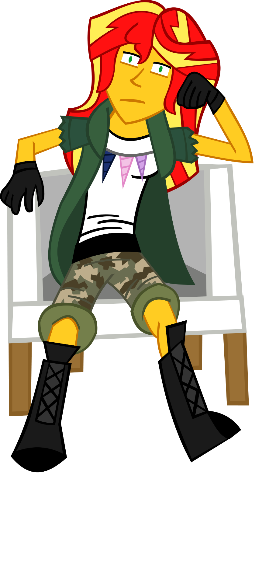 Jewelsfriend, Chair, Crossover, Eli, Equestria Girls, - Cartoon (908x1916), Png Download