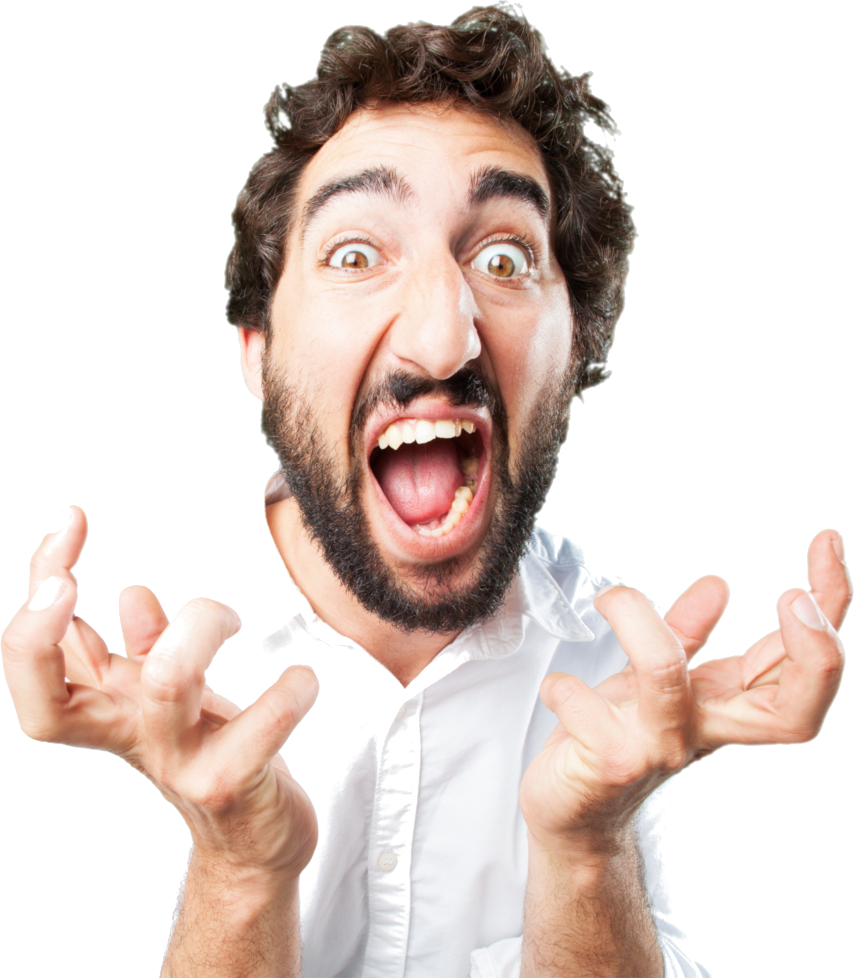 If 2 Million People, Trying To Get Your Parking Space - Man Angry Pose (1748x1952), Png Download