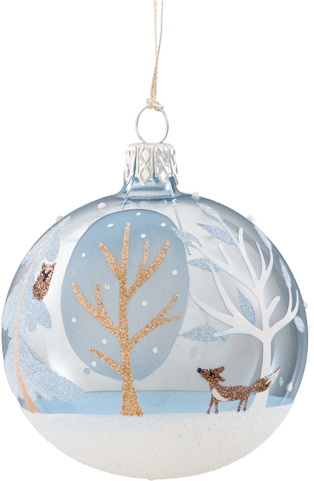 Christmas Bauble "winter Forest\ - Reindeer (1000x1000), Png Download