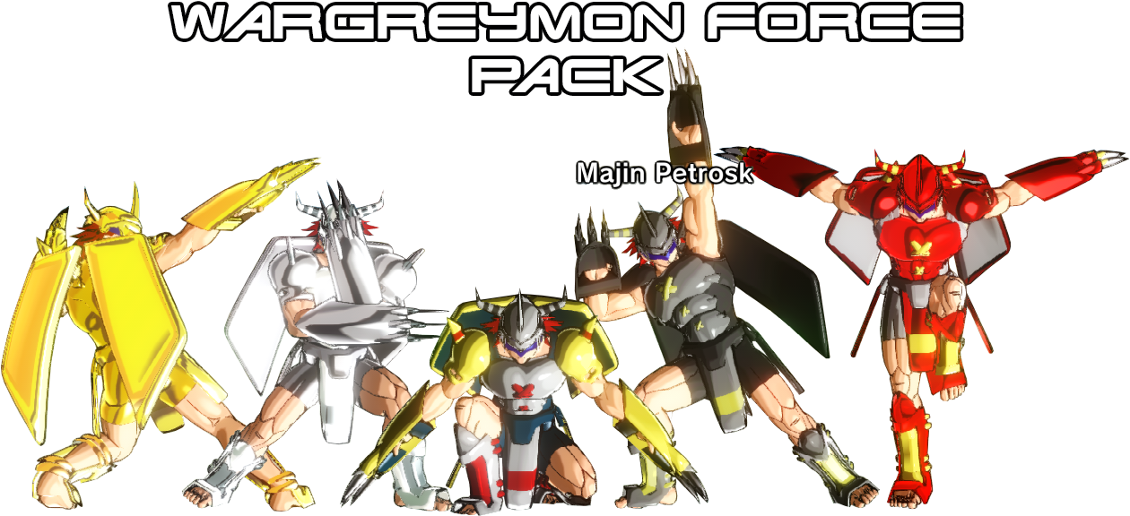 Wargreymon Armour Cac Pack - Cartoon (1300x612), Png Download