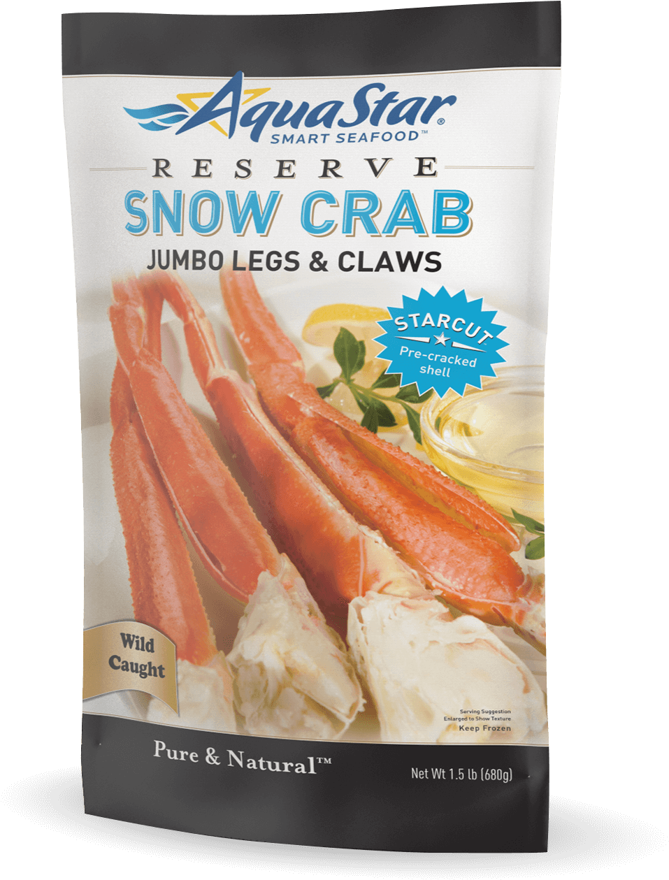 Crab - Aqua Star Reserve Crab Meat, Real, Red Swimming - 1 (1126x1373), Png Download