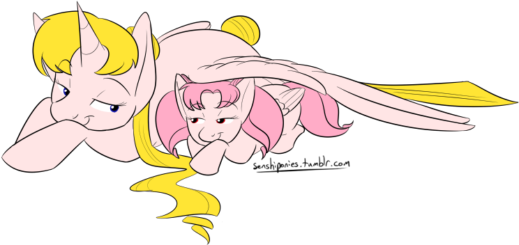 Kourabiedes, Chibi-usa, Crossover, Mother And Daughter, (800x395), Png Download
